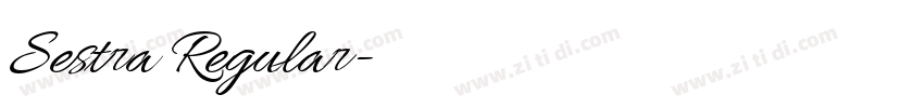 Sestra Regular字体转换